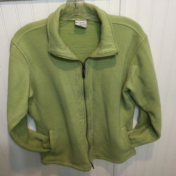 Columbia Sportswear Company Lime Green Zip Fleece Jacket Coat Active Wea… - Picture 1 of 7